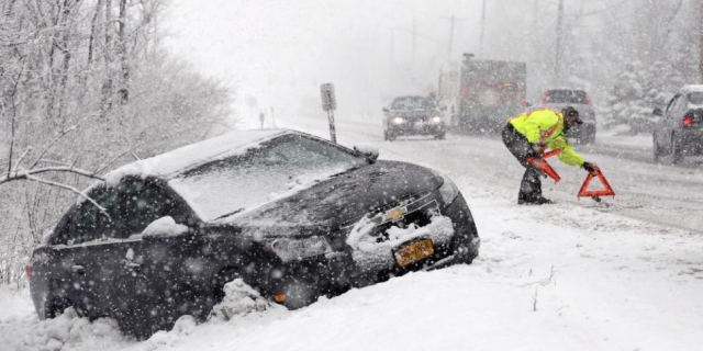 The number of accidents increased by 20 percent due to abundant snow